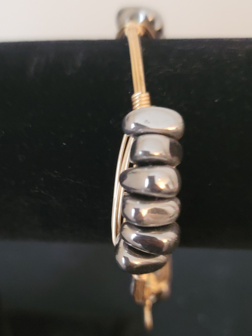 Bourbon and Boweties Dark Silver Bracelet NWOT